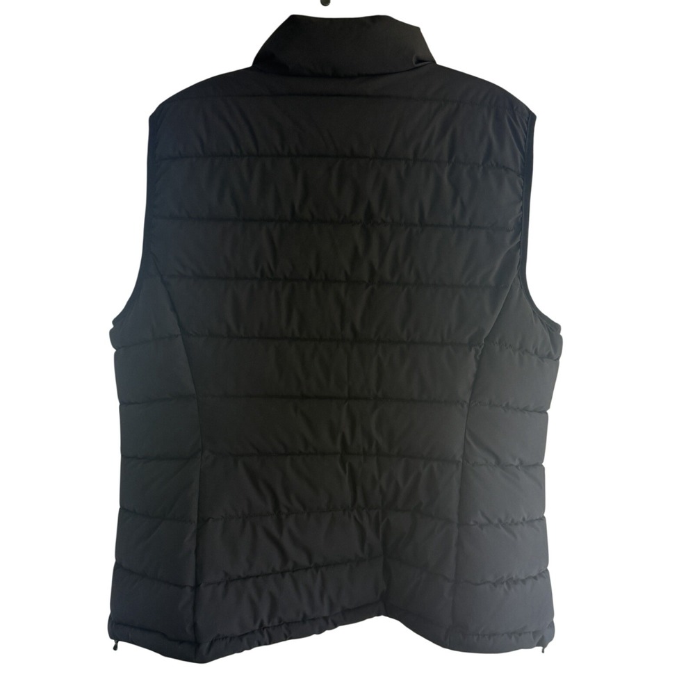 Calvin Klein Womens Black Sleeveless Zipped Pockets Full-Zip Puffer Vest Size XL - Picture 3 of 9